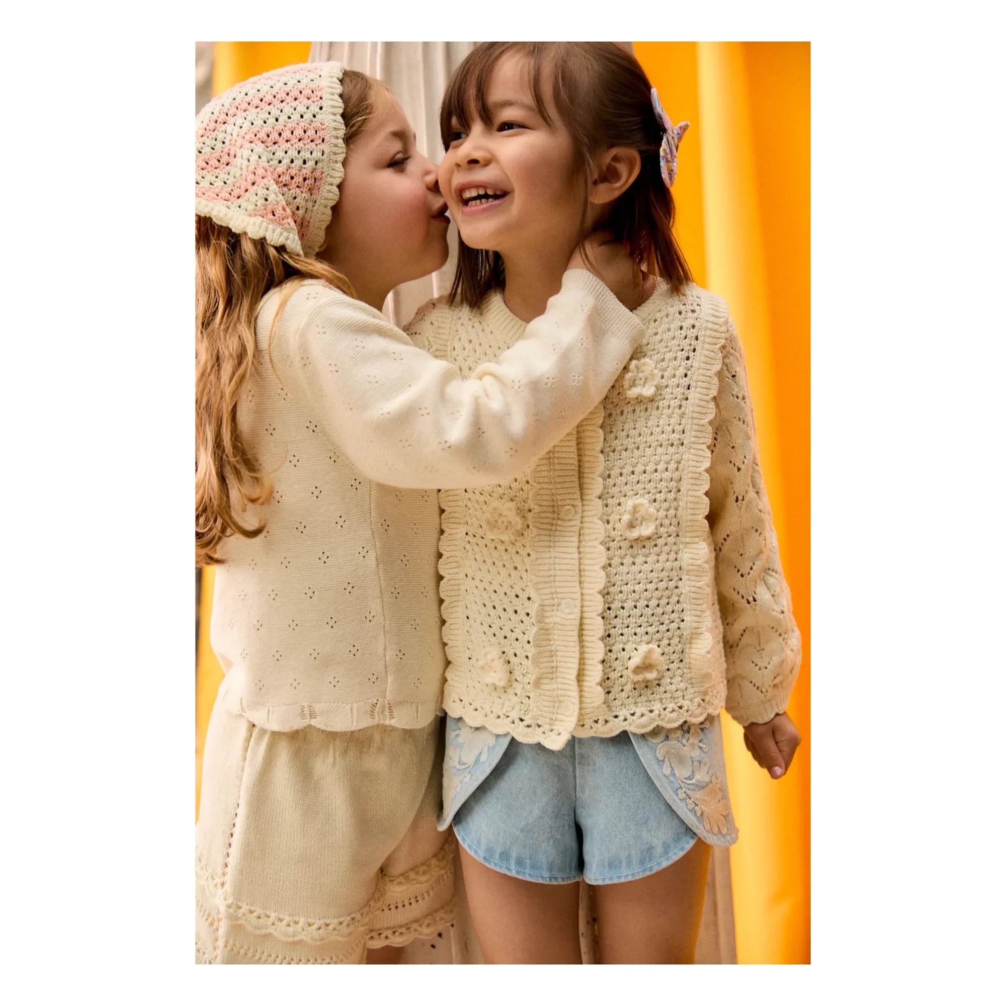 Louise Misha - Chai Ajour-Weste | Creme