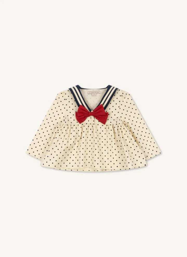 Konges Sløjd - Cali Polka Dot Bio-Baumwollbluse | Ecru