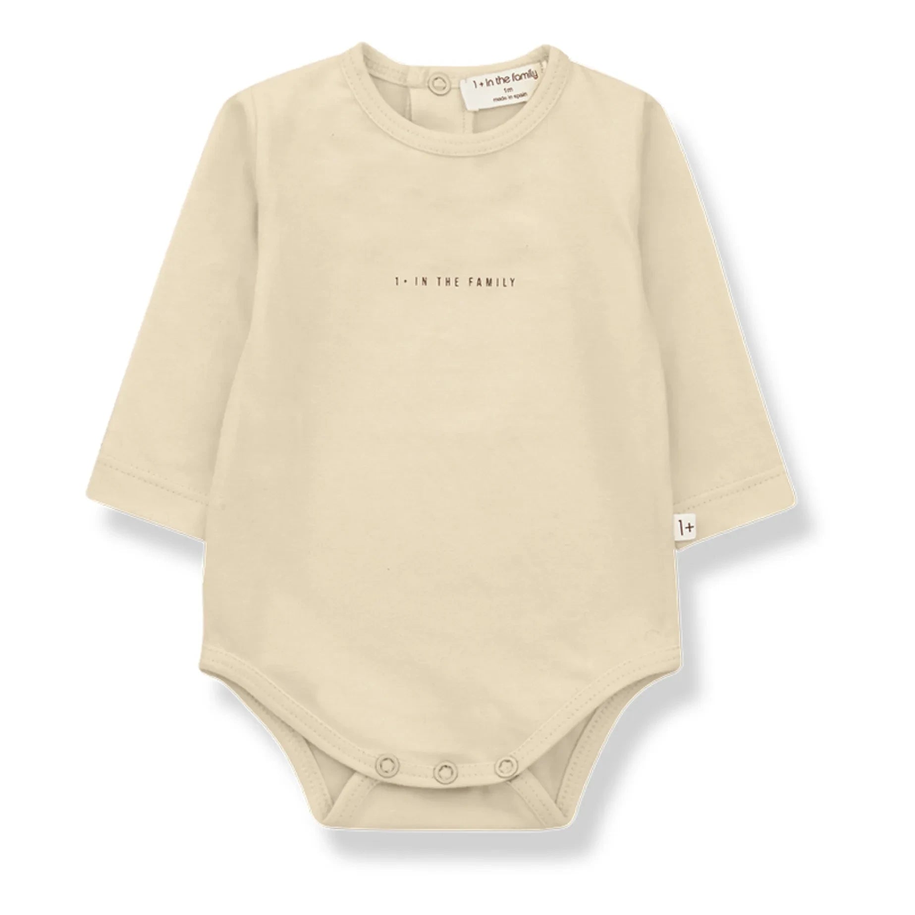 1+ in der Familie - Lis Bio-Baumwoll-Bodys für Babys - 2er Set | Beige