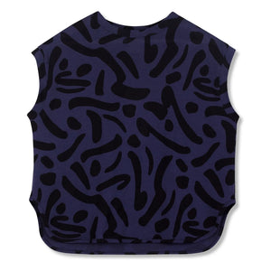 Wynken - Ärmelloses Sweatshirt aus Bio-Baumwolle | Marineblau