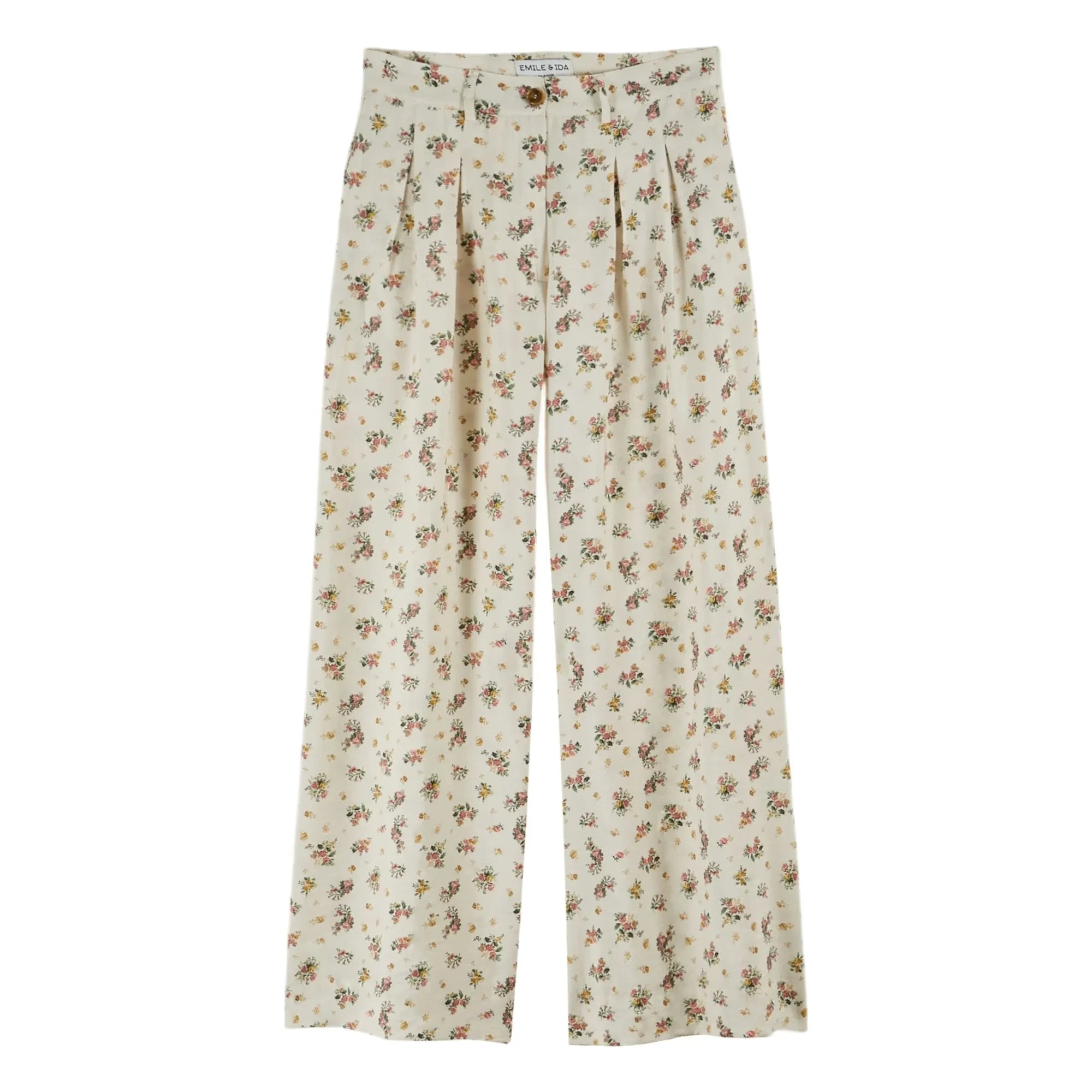 Emile et Ida - Bedruckte Hose | Creme