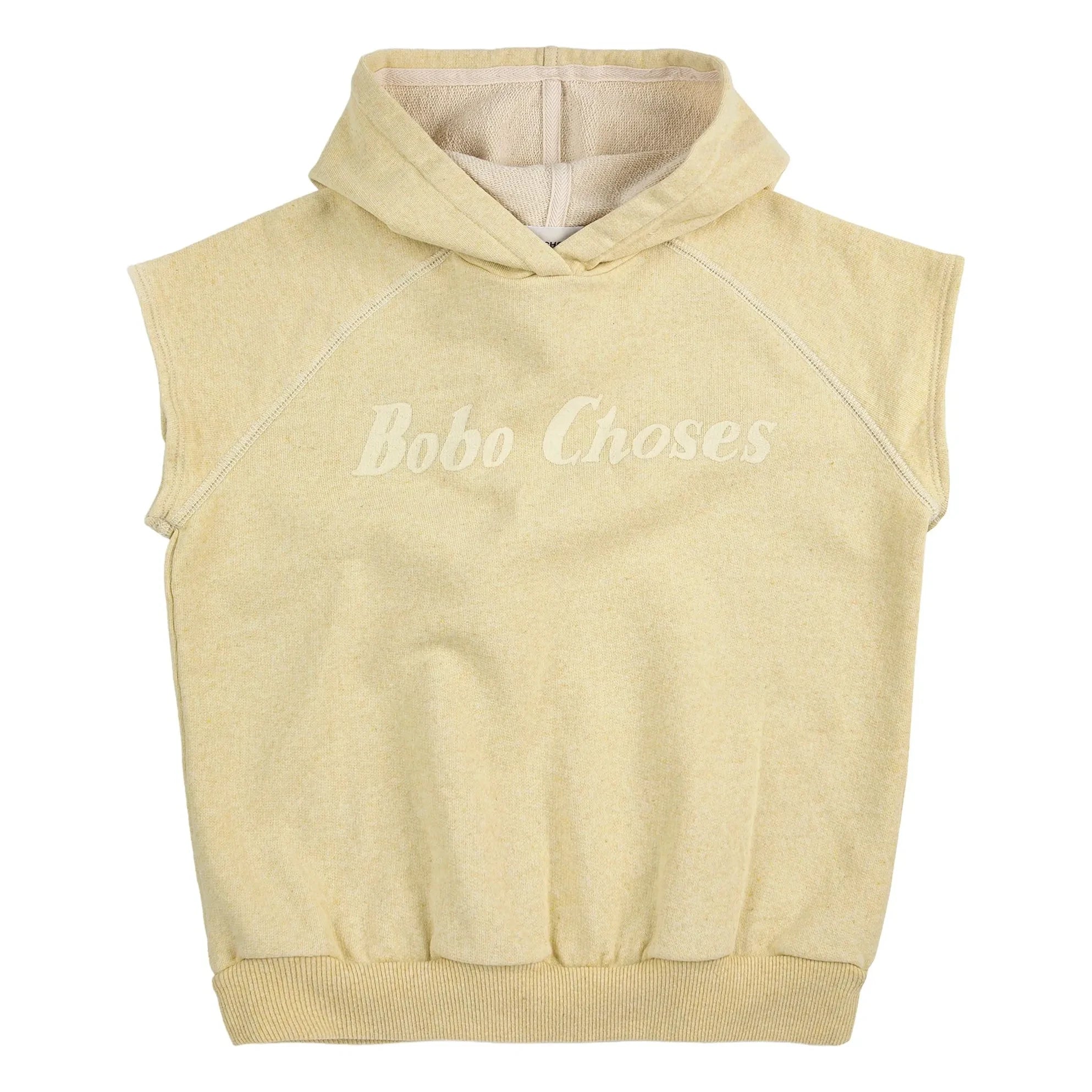 Bobo Choses - Bobo Choses Ärmelloses Kapuzen-Sweatshirt aus Bio-Baumwolle | Gelb