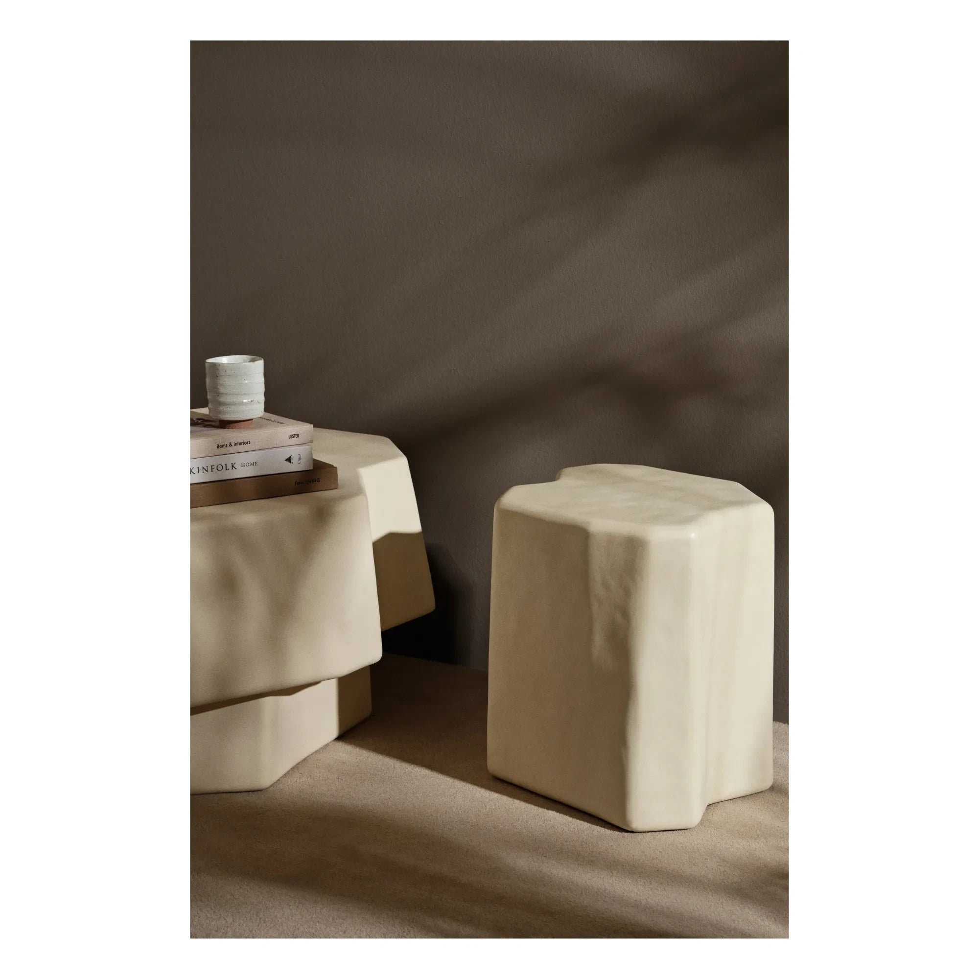 Ferm Living - Staffa Hocker | Elfenbein