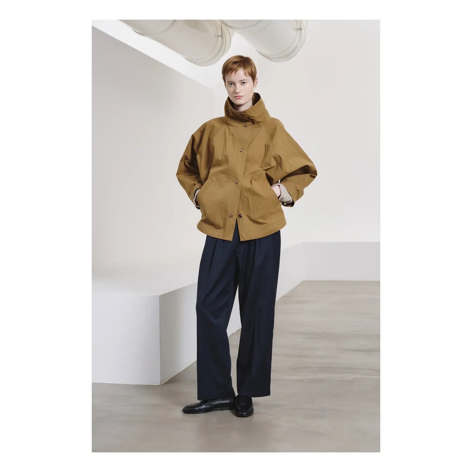Pomandère - Baumwoll-Cape-Jacke | Kamel