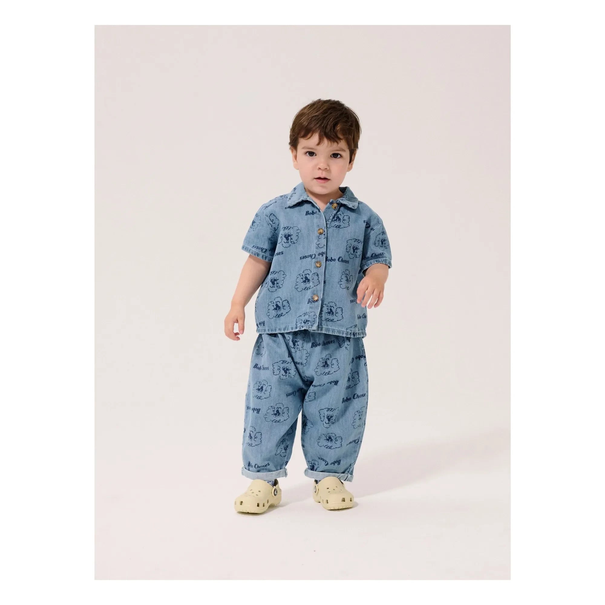 Bobo Choses - Bio-Baumwolle Baby Hund Jeanshose | Blau