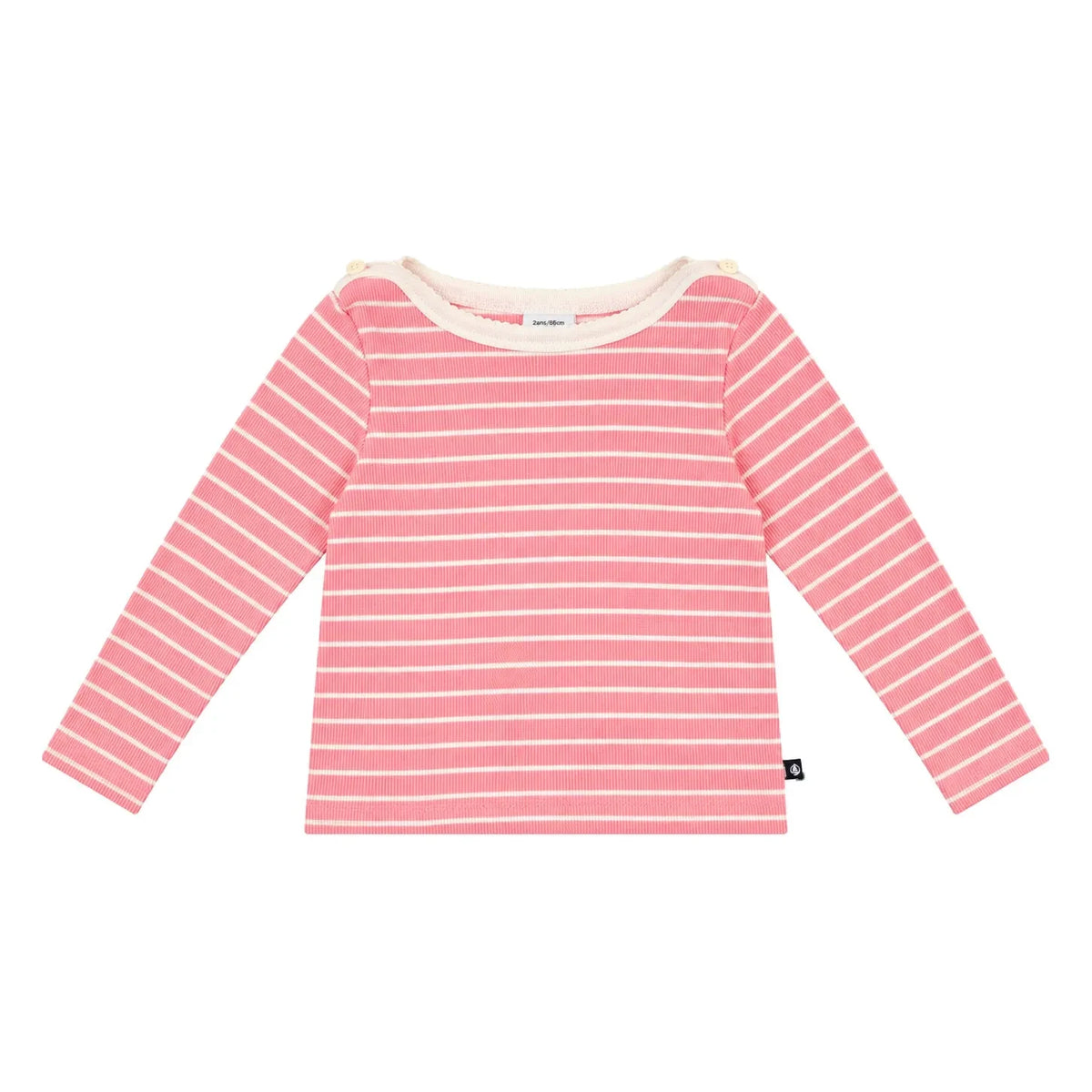 Petit Bateau - Gestreiftes T-Shirt | Rosa