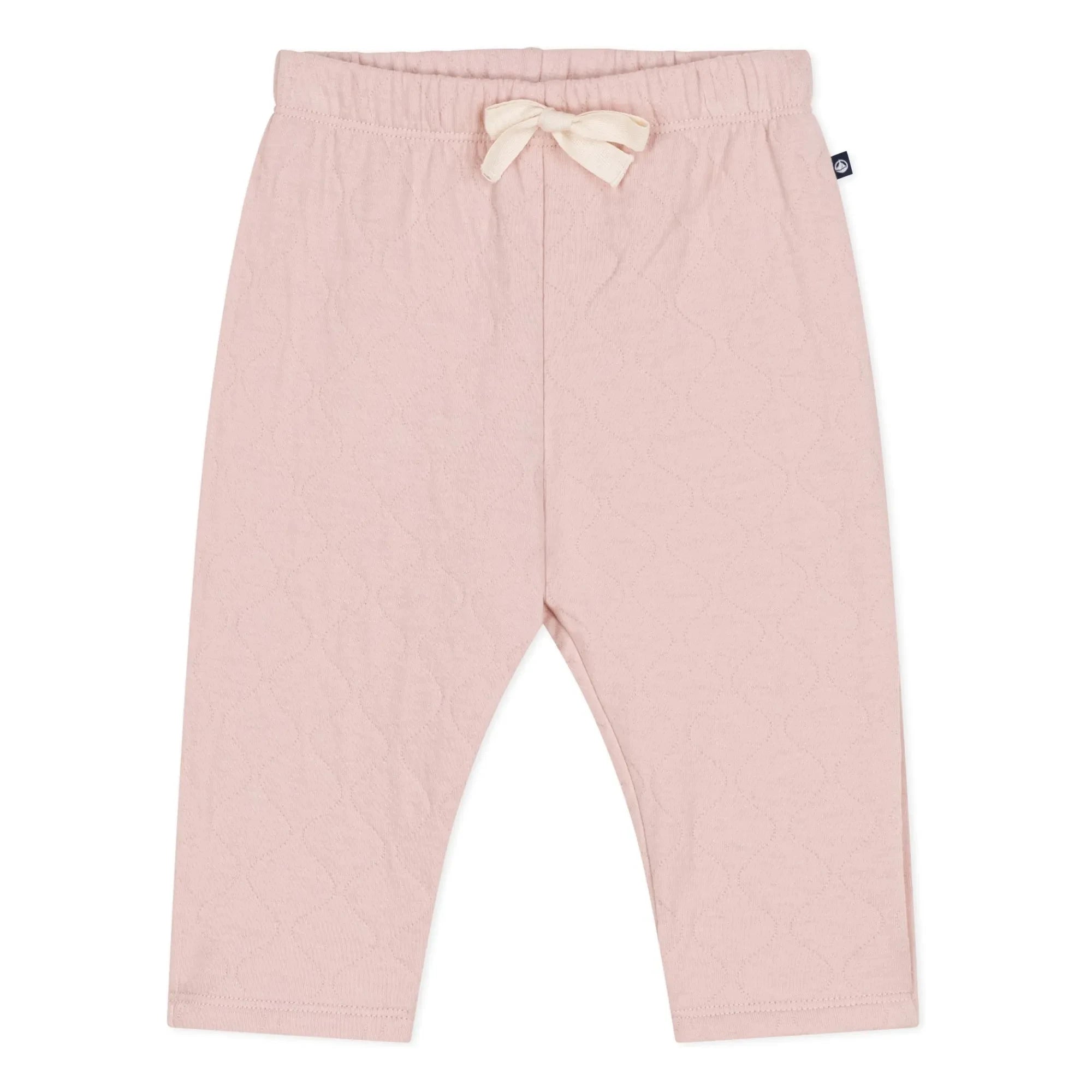 Petit Bateau - Gesteppte Hose aus Bio-Baumwolle mit Füßen | Staubrosa