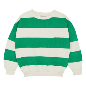 The Campamento - Oversize Gestreiftes Sweatshirt | Grün