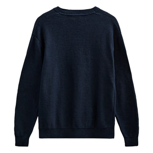 Anerkjendt - Akebbe Baumwoll Pullover | Dunkelblau