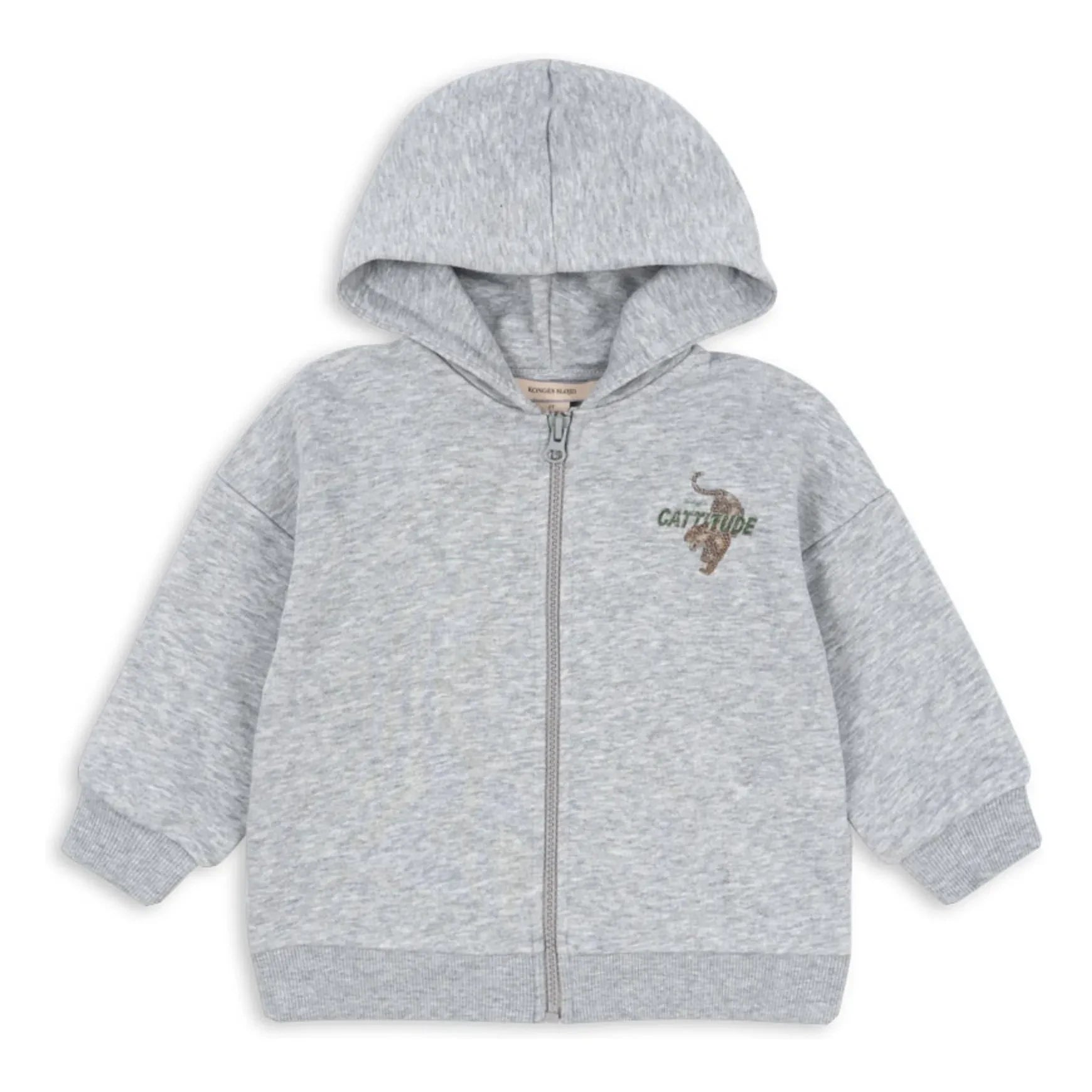 Konges Sløjd - Lou Tigres Sweatshirt aus Bio-Baumwolle | Heather Grey