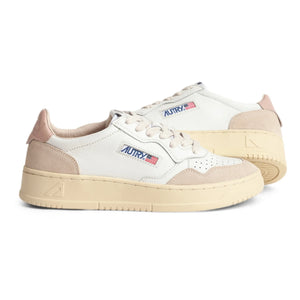 Autry - Medalist Düşük Deri/Süet Spor Ayakkabılar | Açık Pembe