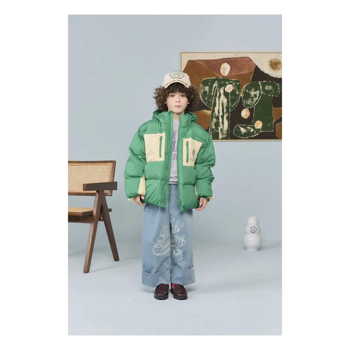 The Animals Observatory - Roadrunner Farbblockierte Jacke aus recycelten Fasern | Grün