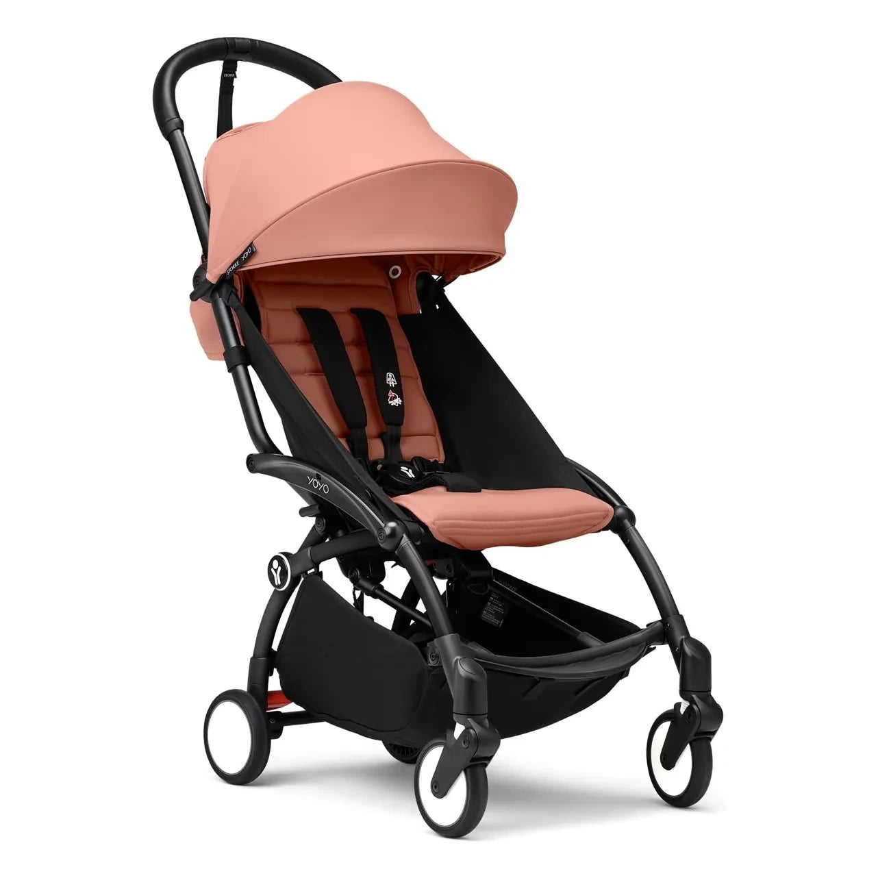 Stokke® - YOYO³ tam bebek arabası 0+ ve 6+ Siyah çerçeve | Ginger