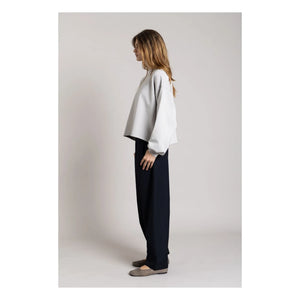 Smallable Woman - Bria Bio-Baumwoll-Sweatshirt | Perlgrau