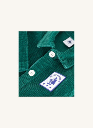 Petit Bateau - Pompist Ripp-Overall aus Bio-Baumwolle | Grün