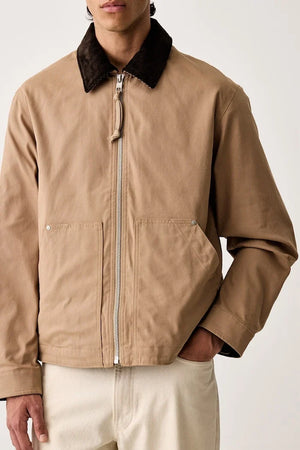 Herren-Übergangsjacke aus Baumwolle und Elasthan