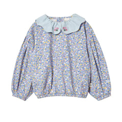 Goldie + Ace - Blaue Blumenbluse