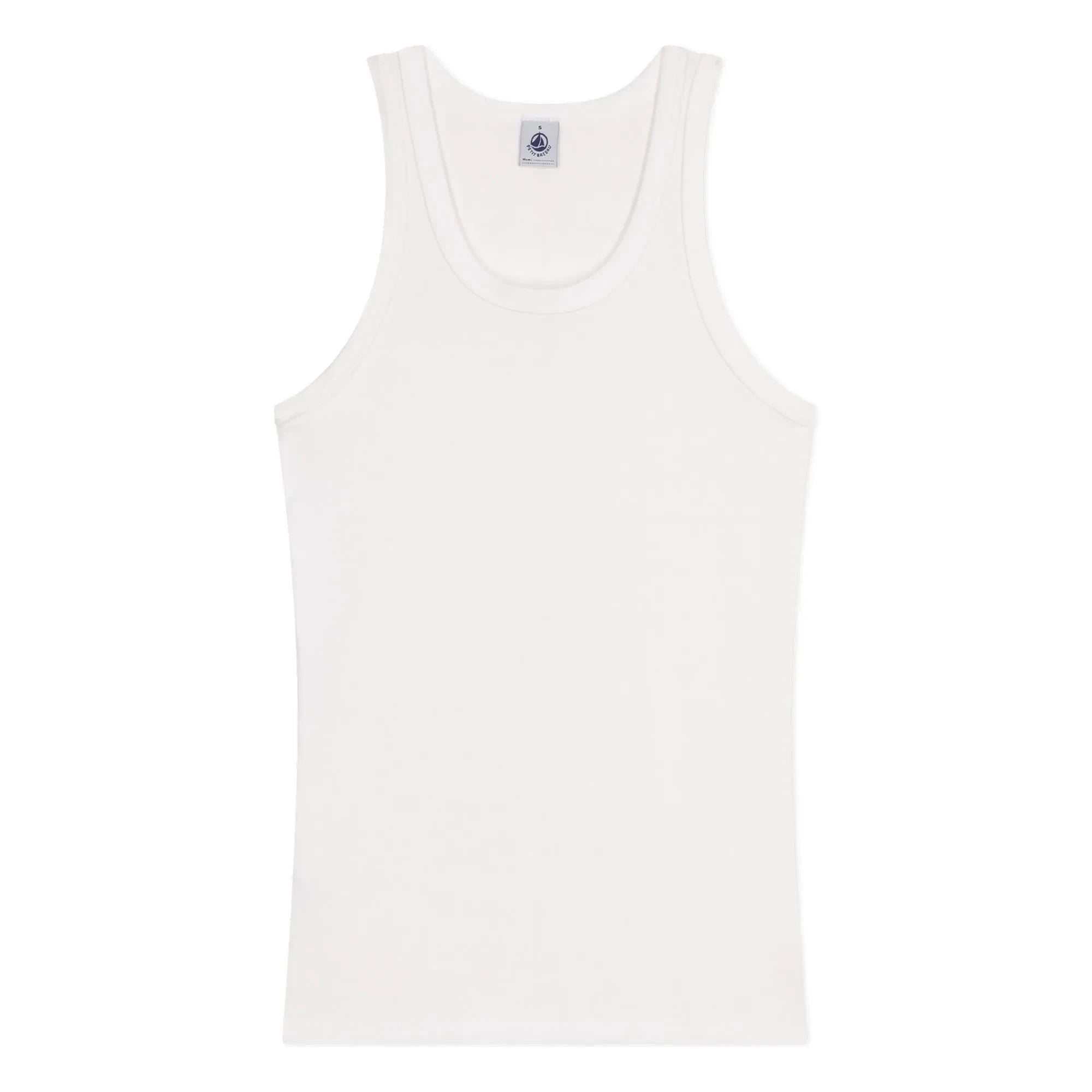 Petit Bateau – Bio-Baumwoll-Unterhemd | Weiß