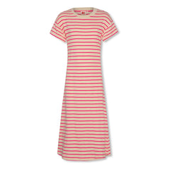 AO76 - Gestreiftes Neo Kleid | Pink