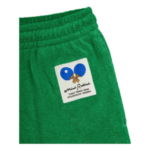 Mini Rodini - Bio-Baumwollfrottee Ping Pong Shorts | Grün