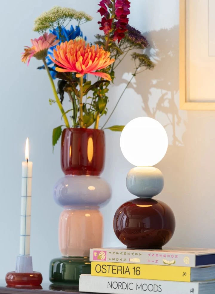 Present Time - Firenze Pellet Tischlampe | Bordeaux