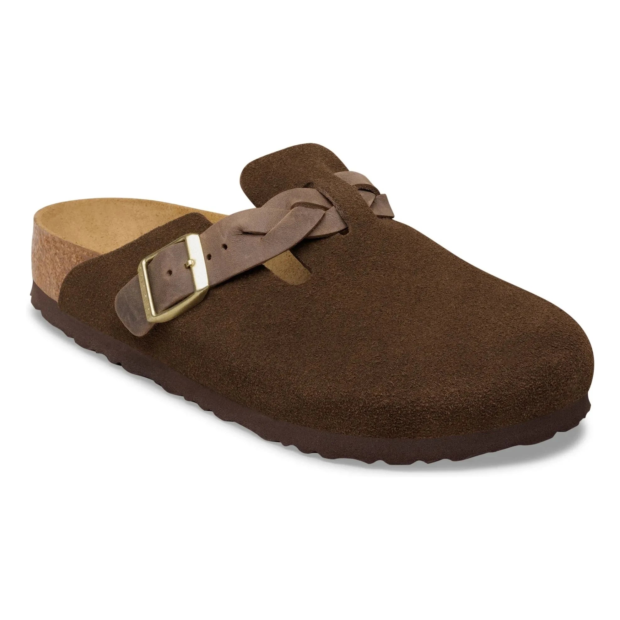 BIRKENSTOCK – Boston Geflochtene Schweden Pantoffeln | Braun