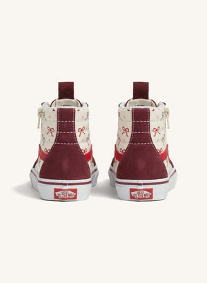 Vans - Burgundy SK8-Hi Reissue Mit Reißverschluss und Knöchelriemen Sneakers
