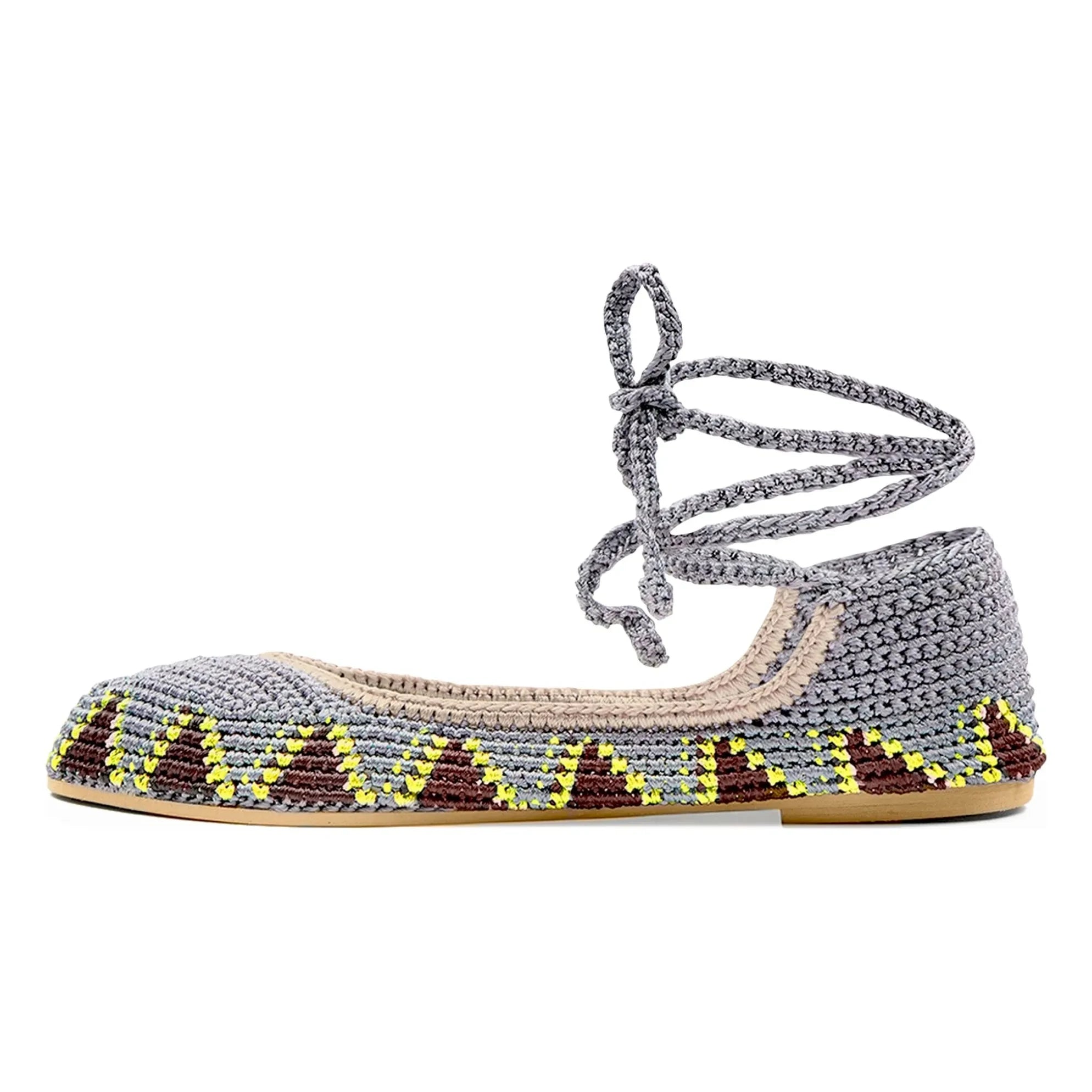 Kashura - Hohe Ballerinas Poppy Grau | Grau