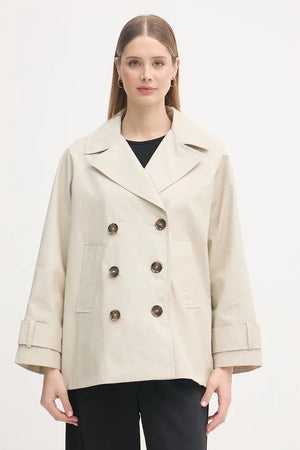 Barbour kısa kadın pamuklu trençkot Maisy