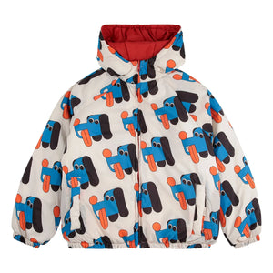 Bobo Choses - Wendbare Recycelte Faser Wasserdichte Jacke | Weiß
