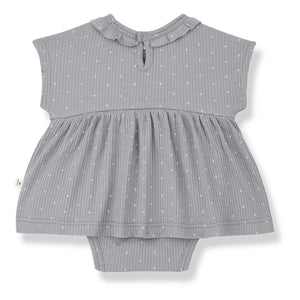 1+ in the family - Gina Rippstrick-Kleid | Gris galet
