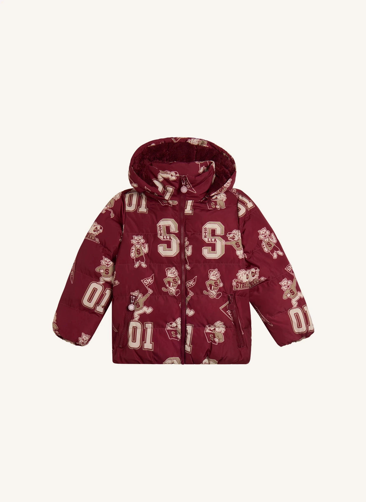 Stella McCartney Kids - Bordeaux Steppjacke
