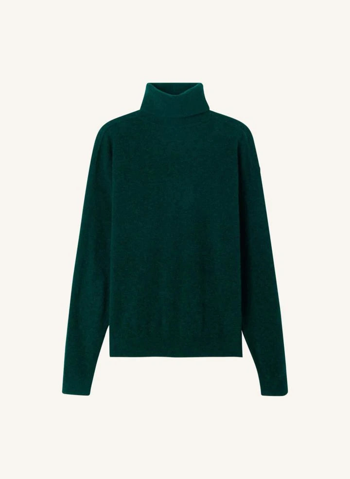 American Vintage - Raxow Wollpullover mit Rollkragen | Dunkelgrün