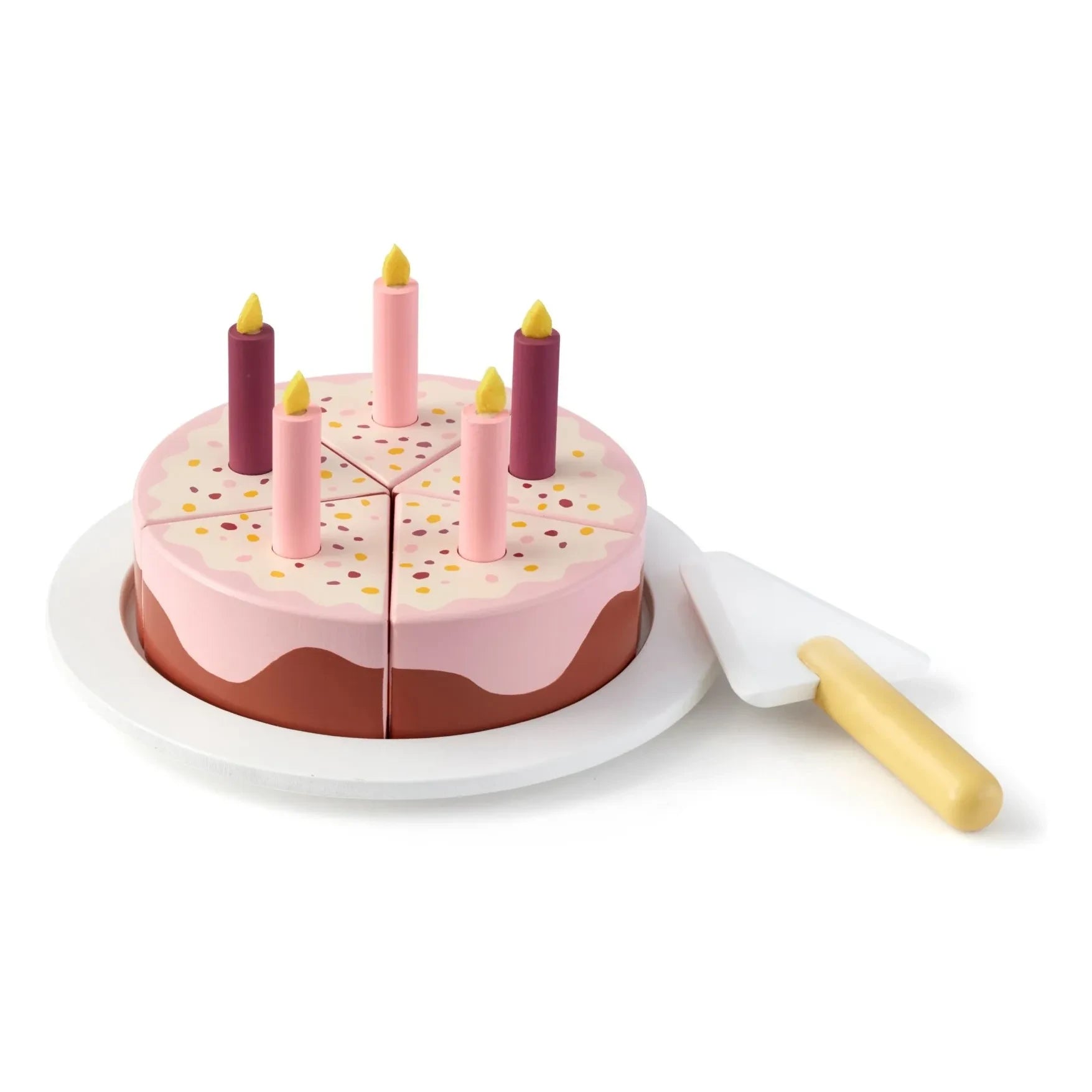 Kid's Concept - Geburtstagstorten-Schneideset | Pink