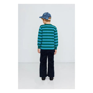 Tinycottons – Gestreiftes Bio-Baumwoll-T-Shirt | Dunkelgrün