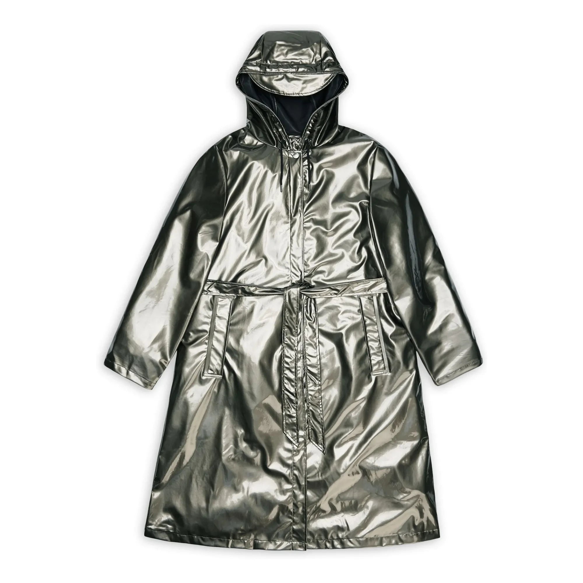 Rains – Langer A-Linien-Mantel W3 | Anthrazit