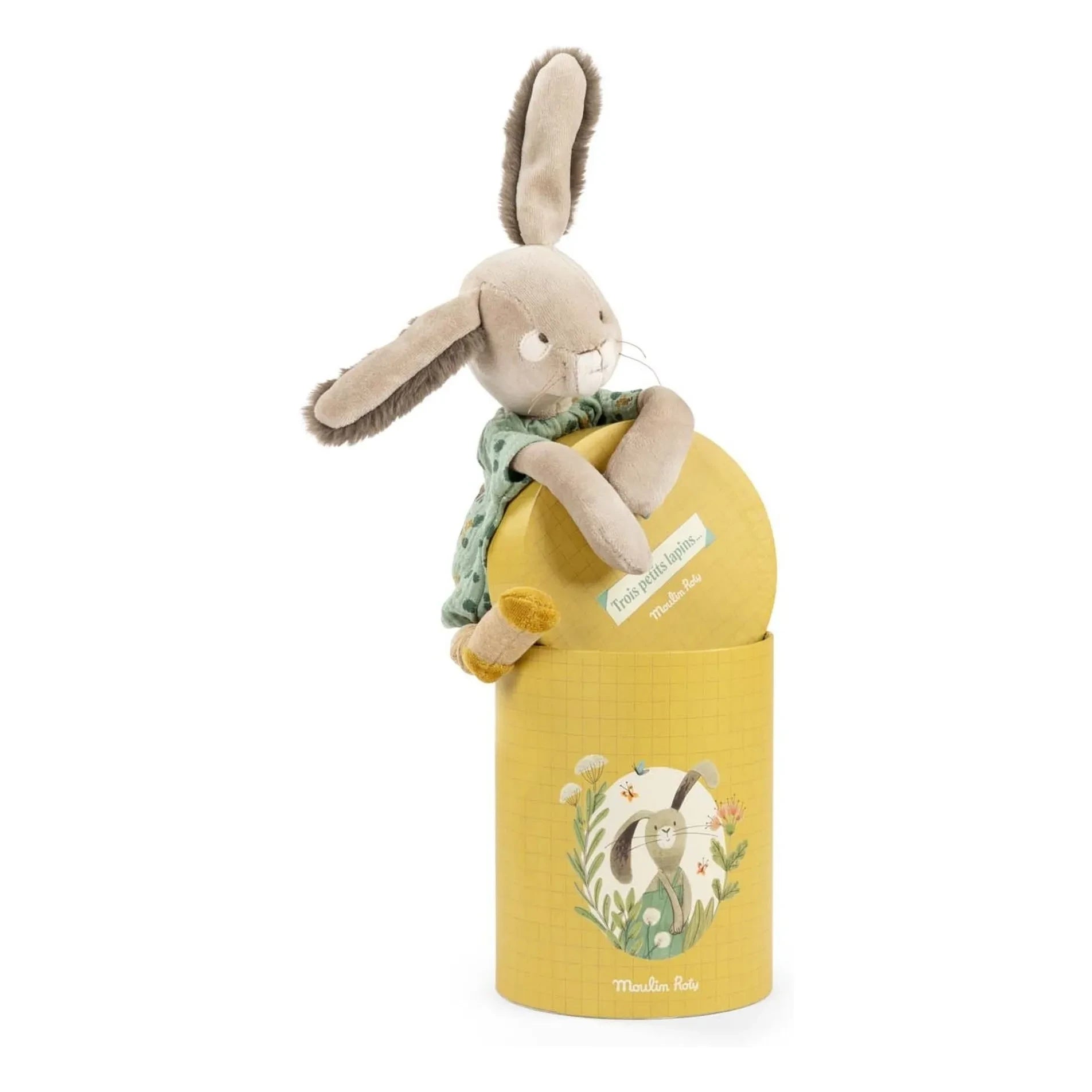 Moulin Roty - Sage Hase Plüsch - Trois petits lapins