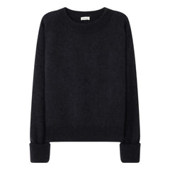 American Vintage - Vitow Alpaka- und Woll-Pullover mit Bootsausschnitt | Schwarz