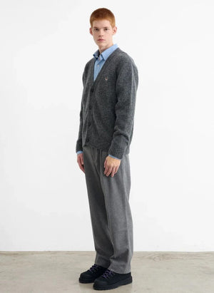 Edmmond Studios - Duck Patch Cardigan | Grau