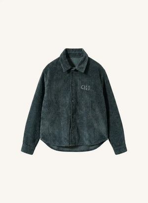 Cos I Said So - Samt Hemdjacke | Kohlengrau