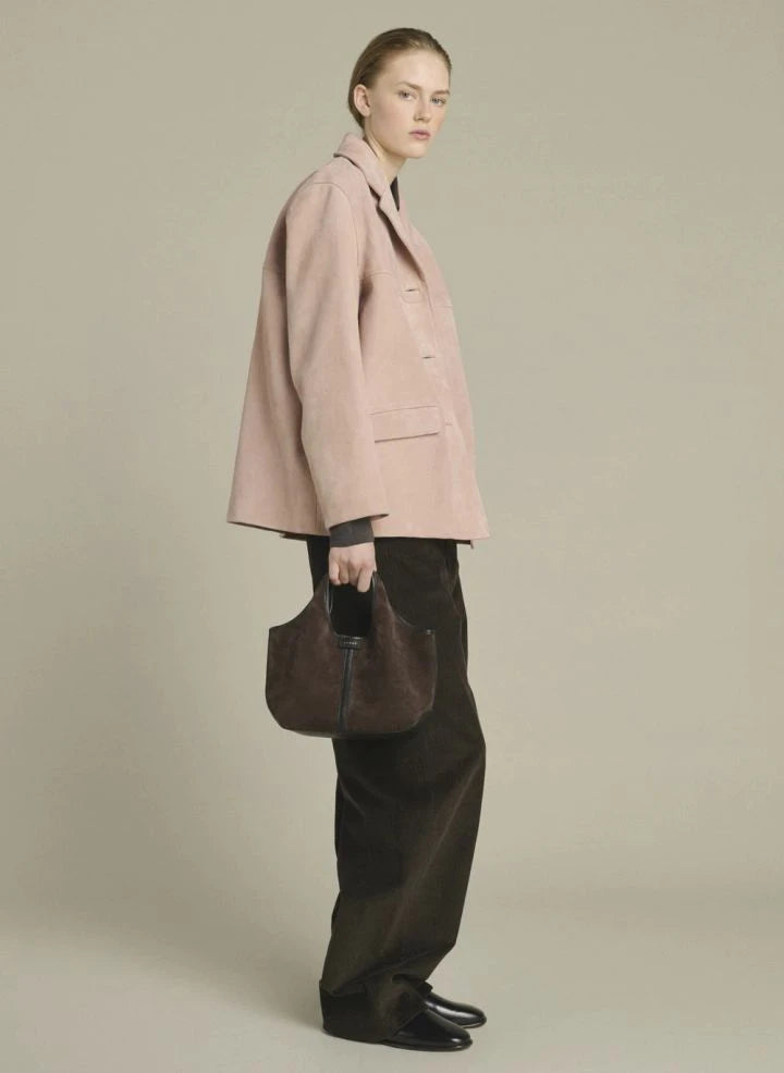 Soeur - Douce Mini Veloursledertasche | Dunkelbraun