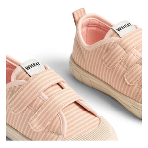 Wheat - Bobbie Striped Scratch Sneakers | Powder Pink