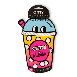 Omy - Bubble Tea Sticker-Aktivitätsbuch