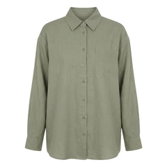 Vanessa Sposi - Vanessa Sposi X Laura Brown: The Pocket Shirt Bio-Leinen | Khaki