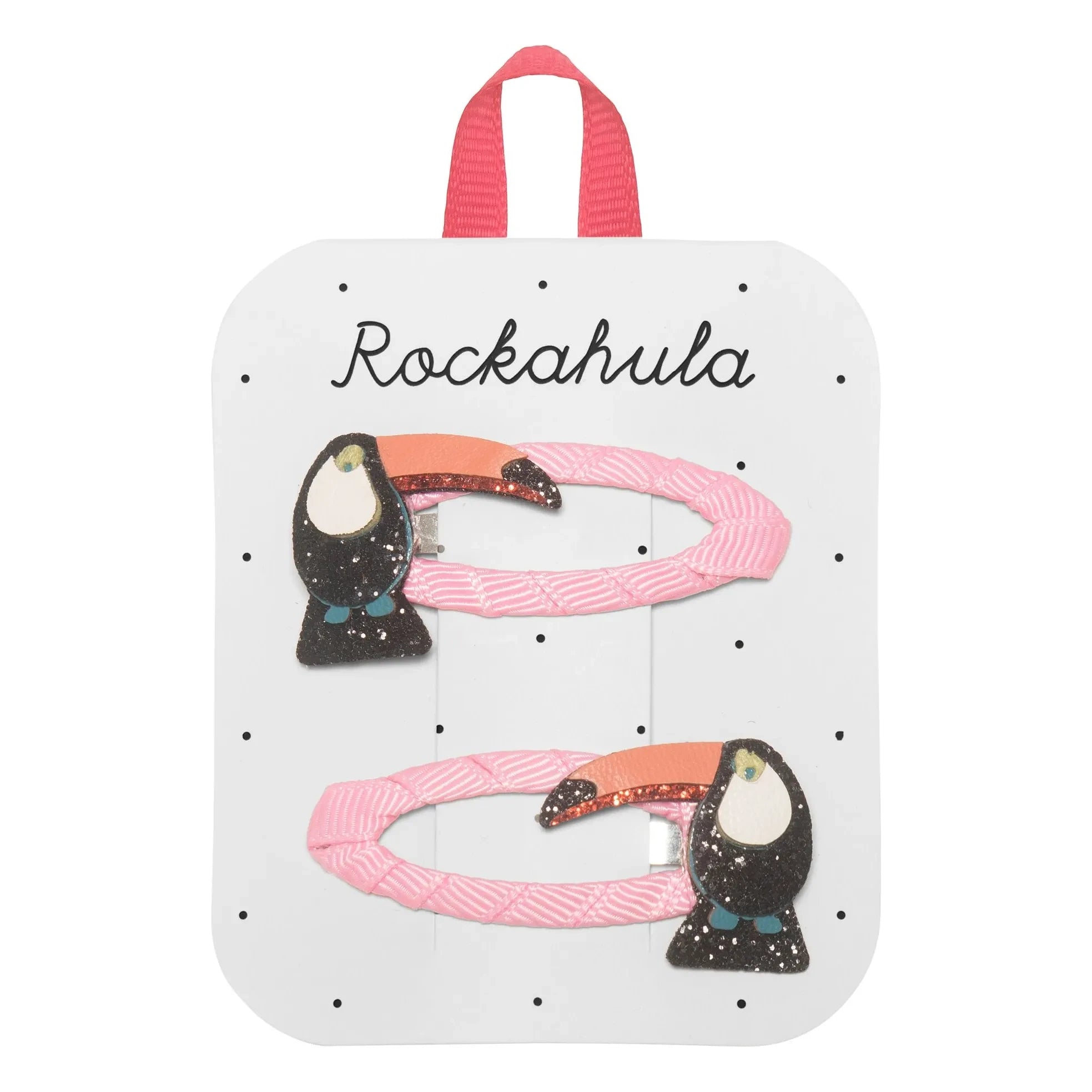 Rockahula Kids – Haarspangen-Set mit 2 Tukanen | Pink