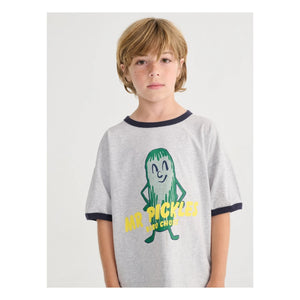 Bobo Choses - Mr Pickles T-Shirt aus Bio-Baumwolle | Heather Grau