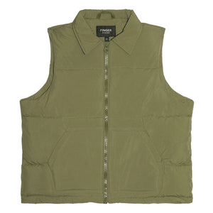 Finger in the nose - Snowshirt Ärmellose Daunenjacke aus echter Gänsefeder | Khaki