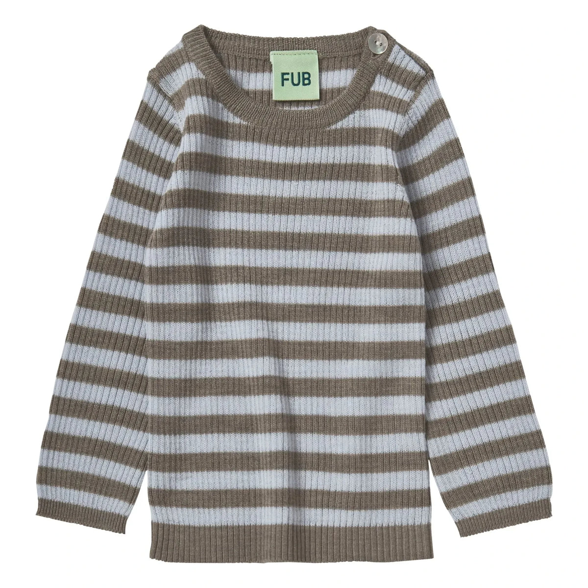 FUB - Geripptes Marinère-T-Shirt aus extrafeiner Merinowolle | Hazel