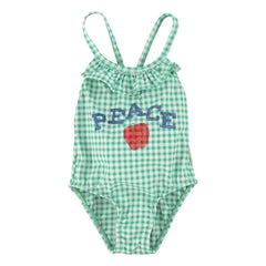 Piupiuchick – Peace Fibres Recycelte Karo-Badebekleidung | Grün