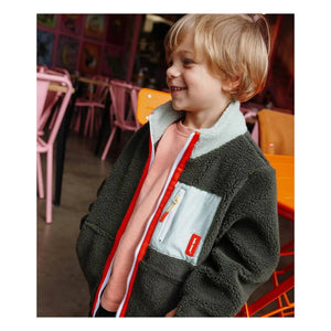 Hello Hossy - Forest Fleece Jacke | Dunkles Khaki